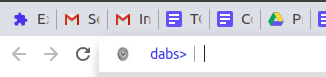 DABS shell prompt